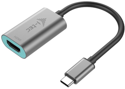 i-tec Metal C31METALHDMI60HZ video kabel adapter 0,15 m USB Type-C HDMI Grijs, Turkoois