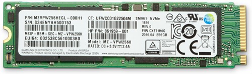 HP Z Turbo Drive M.2 256 GB PCI Express 3.0 TLC NVMe