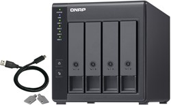 QNAP TR-004 behuizing voor opslagstations HDD-/SSD-behuizing Zwart 2.5/3.5"