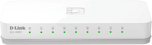 D-Link 0 Unmanaged Fast Ethernet (10/100) Desktop Wit