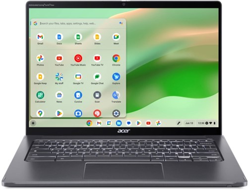 Acer Chromebook CP714-2WN-54ZS 35,6 cm (14") Touchscreen WUXGA Intel® Core™ i5 i5-1335U 8 GB LPDDR4x-SDRAM 256 GB SSD Wi-Fi 6 (802.11ax) ChromeOS Grijs