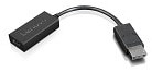 Lenovo 4X90R61023 video kabel adapter 0,225 m DisplayPort HDMI Type A (Standaard) Zwart