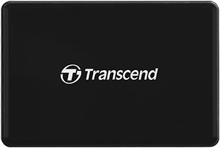 Transcend RDF8 geheugenkaartlezer Micro-USB Zwart