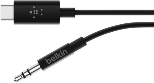 Belkin RockStar™ 3.5mm Audio Cable with USB-C™ Connector audio kabel USB C Zwart