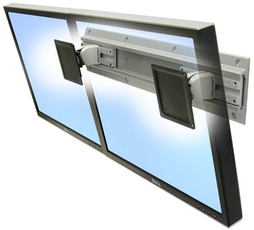 Ergotron Neo-Flex Dual Monitor Wall Mount 61 cm (24") Zilver Muur