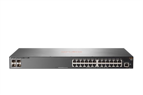 Aruba, a Hewlett Packard Enterprise company Aruba 2930F 24G 4SFP+ Managed L3 Gigabit Ethernet (10/100/1000) 1U Grijs