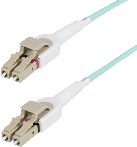 StarTech.com 5m LC naar LC (UPC) OM4 Multimode Glasvezelkabel met Schakelbare Polariteit, 50/125µm, 100G Netwerken, Buigbestendig, Low Insertion Loss, LSZH Fiber Patchkabel