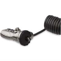 StarTech.com LTLOCK3DCOIL kabelslot Zwart, Roestvrijstaal 1,8 m-2