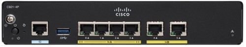 Cisco C927-4P bedrade router Gigabit Ethernet Zwart