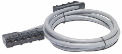 APC 41ft Cat5e UTP, 6x RJ-45 - 6x RJ-45 netwerkkabel Grijs 12,5 m U/UTP (UTP)