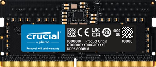 Crucial 8GB (1x8GB) DDR5-5600 CL 46 SO-DIMM RAM Notebook Speicher geheugenmodule 5600 MHz ECC