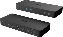 i-tec C31INTGTRI4KDOCPDCH laptop dock & poortreplicator Bedraad USB 3.2 Gen 1 (3.1 Gen 1) Type-C Zwart