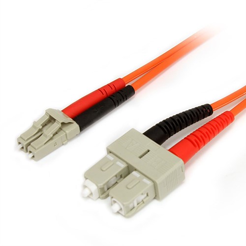 StarTech.com 1m Multimode 62,5/125 Duplex Glasvezel Netwerkkabel LC-SC