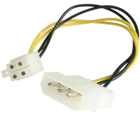 StarTech.com 15cm LP4 naar P4 voedingskabel adapter