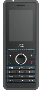 Cisco 6825 IP telefoon Zwart LED