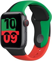 Apple MUQ53ZM/A slimme draagbare accessoire Band Zwart, Groen, Rood Fluorelastomeer-2