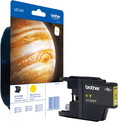 Brother LC-1240Y inktcartridge 1 stuk(s) Origineel Geel