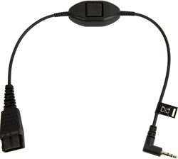 Jabra 8800-00-55 audio kabel 0,3 m QD 2.5mm jack Zwart