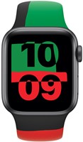 Apple MUQ53ZM/A slimme draagbare accessoire Band Zwart, Groen, Rood Fluorelastomeer-3
