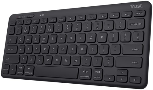 Trust Lyra toetsenbord RF-draadloos + Bluetooth QWERTY Amerikaans Engels Zwart