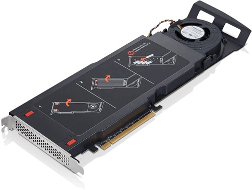 Lenovo ThinkStation Quad AIC M.2 SSD interfacekaart/-adapter Intern PCIe