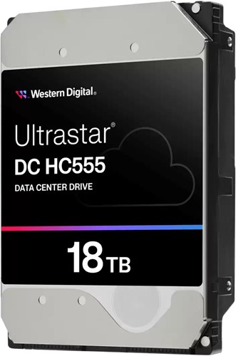 Western Digital Ultrastar DC HC555 interne harde schijf 18 TB 7200 RPM 512 MB 3.5" SAS