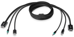 Belkin F1D9019B06T toetsenbord-video-muis (kvm) kabel Zwart 1,8 m