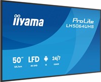 iiyama LH5064UHS-B1AG beeldkrant Digitale signage flatscreen 127 cm (50") Wifi 500 cd/m² 4K Ultra HD Zwart Android 24/7-3