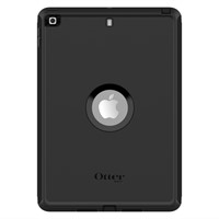 OtterBox Defender Case voor iPad 7th/8th/9th gen, schokbestendig, ultra robuuste met ingebouwde schermbeschermer, 2x getest volgens militaire standaard, Zwart, Geen retailverpakking