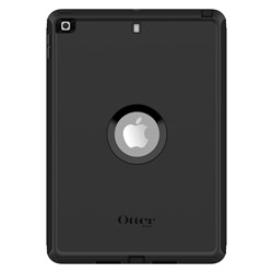 OtterBox Defender Case voor iPad 7th/8th/9th gen, schokbestendig, ultra robuuste met ingebouwde schermbeschermer, 2x getest volgens militaire standaard, Zwart