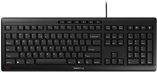 CHERRY STREAM toetsenbord USB QWERTY Engels Zwart