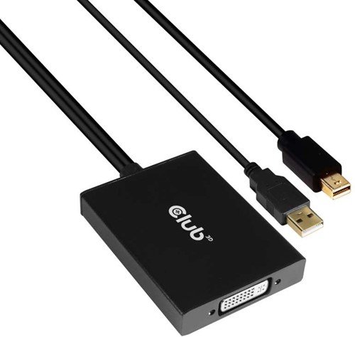 CLUB3D MiniDisplayPort 1.2a to Dual Link DVI-D Active Adapter