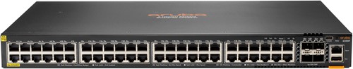 Hewlett Packard Enterprise Aruba 6300F 48-port 1GbE Class 4 PoE & 4-port SFP56 Managed L3 Gigabit Ethernet (10/100/1000) Power over Ethernet (PoE) 1U Grijs