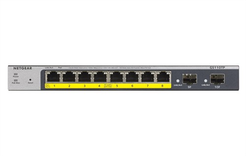 NETGEAR GS110TP Managed L2/L3/L4 Gigabit Ethernet (10/100/1000) Power over Ethernet (PoE) Grijs-2