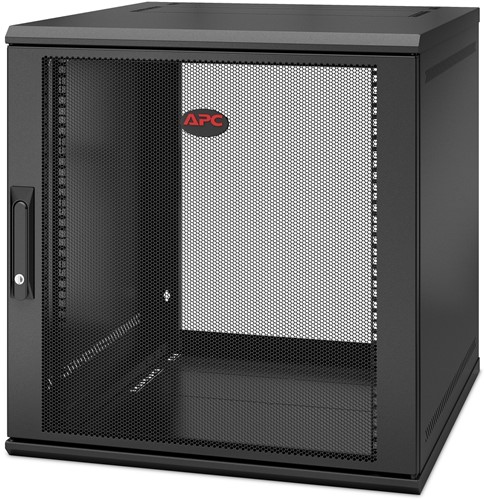 APC NetShelter WX, AR112SH6 12U/HE, 19inch Wandpatchkast, Geschikt voor muurbevestiging, 600MM diep, Gemonteerd