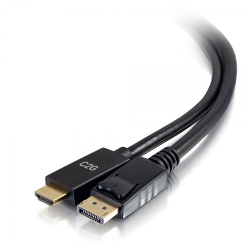 C2G 54433 video kabel adapter 1,8 m DisplayPort HDMI Zwart