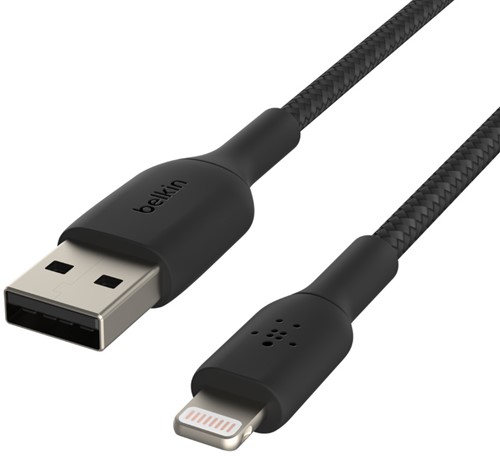 Belkin CAA002BT3MBK Lightning-kabel 3 m Zwart