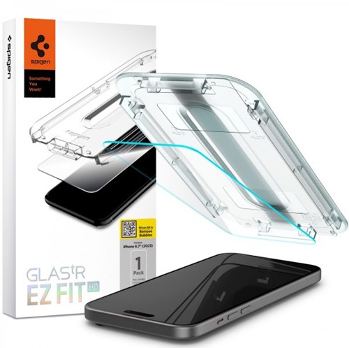 Spigen AGL06887 scherm- & rugbeschermer voor mobiele telefoons Doorzichtige schermbeschermer Apple 1 stuk(s)