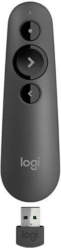 Logitech R500 Draadloze presenter Bluetooth/RF Grafiet
