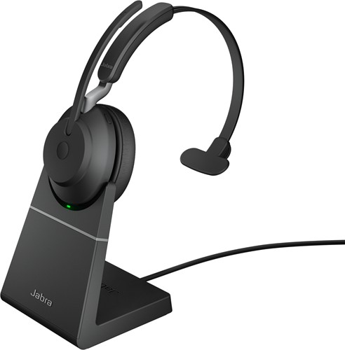 Jabra Evolve2 65, UC Mono Headset Draadloos Hoofdband Kantoor/callcenter USB Type-A Bluetooth Zwart