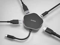 D-Link DUB-M420 notebook dock & poortreplicator Bedraad Thunderbolt 3 Zwart, Zilver-2