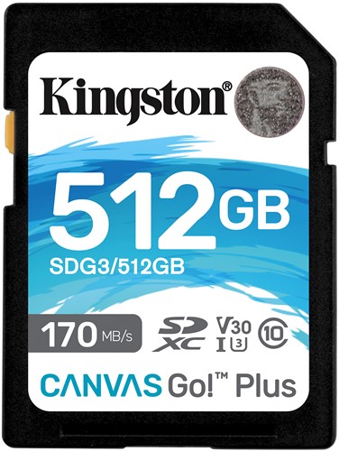 Kingston Technology Canvas Go! Plus 512 GB SD UHS-I Klasse 10