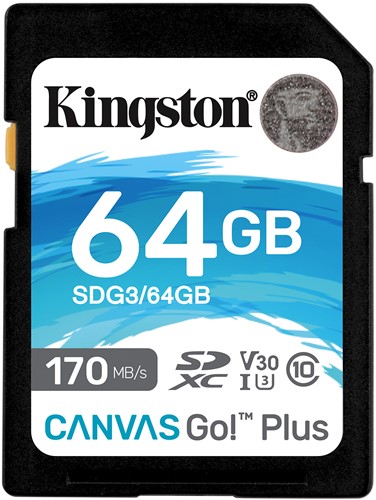 Kingston Technology Canvas Go! Plus 64 GB SD UHS-I Klasse 10