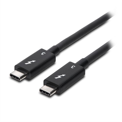 Kensington Thunderbolt 3-kabel van 0,7 m (40 Gbps, 100 W PD, gecertificeerde TB3, USB-C-compatibel)