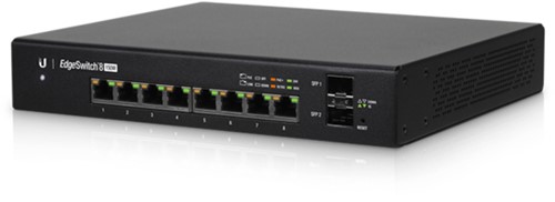 Ubiquiti EdgeSwitch 8 150W Managed L2/L3 Gigabit Ethernet (10/100/1000) Power over Ethernet (PoE) Zwart