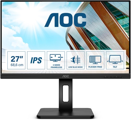 AOC P2 27P2Q LED display 68,6 cm (27") 1920 x 1080 Pixels Full HD Zwart