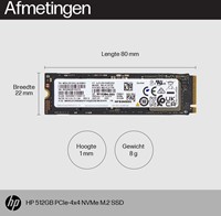 HP 512GB PCIe-4x4 NVMe M.2 SSD PCI Express 4.0-2
