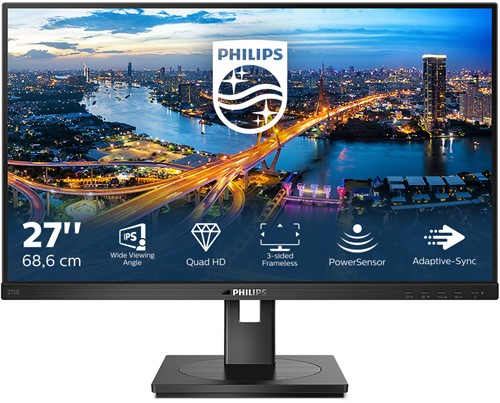 Philips B Line 275B1/00 LED display 68,6 cm (27") 2560 x 1440 Pixels 2K Ultra HD LCD Zwart