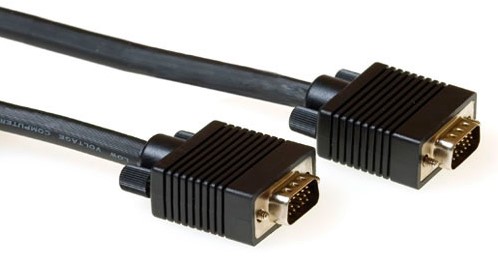 ACT VGA aansluitkabel male-male black