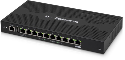 Ubiquiti EdgeRouter 10X bedrade router Zwart